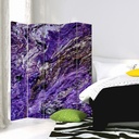 Paravent avec image d'eau en mouvement couleur violette fabriqué en mdf et toile feeby-01