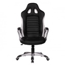 Chaise de bureau Racer aspect cuir noir_01