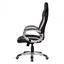 Chaise de bureau Racer aspect cuir noir_04