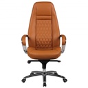 Chaise de Bureau Austin Cuir Véritable Caramel_01