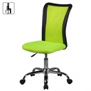 Chaise de bureau pour enfants LUKAS vert pour enfants à partir de 6 ans avec dossier et roulettes souples_02