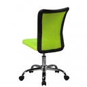 Chaise de bureau pour enfants LUKAS vert pour enfants à partir de 6 ans avec dossier et roulettes souples_04