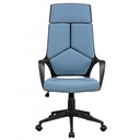 Chaise de bureau Techline revêtement en tissu bleu_01