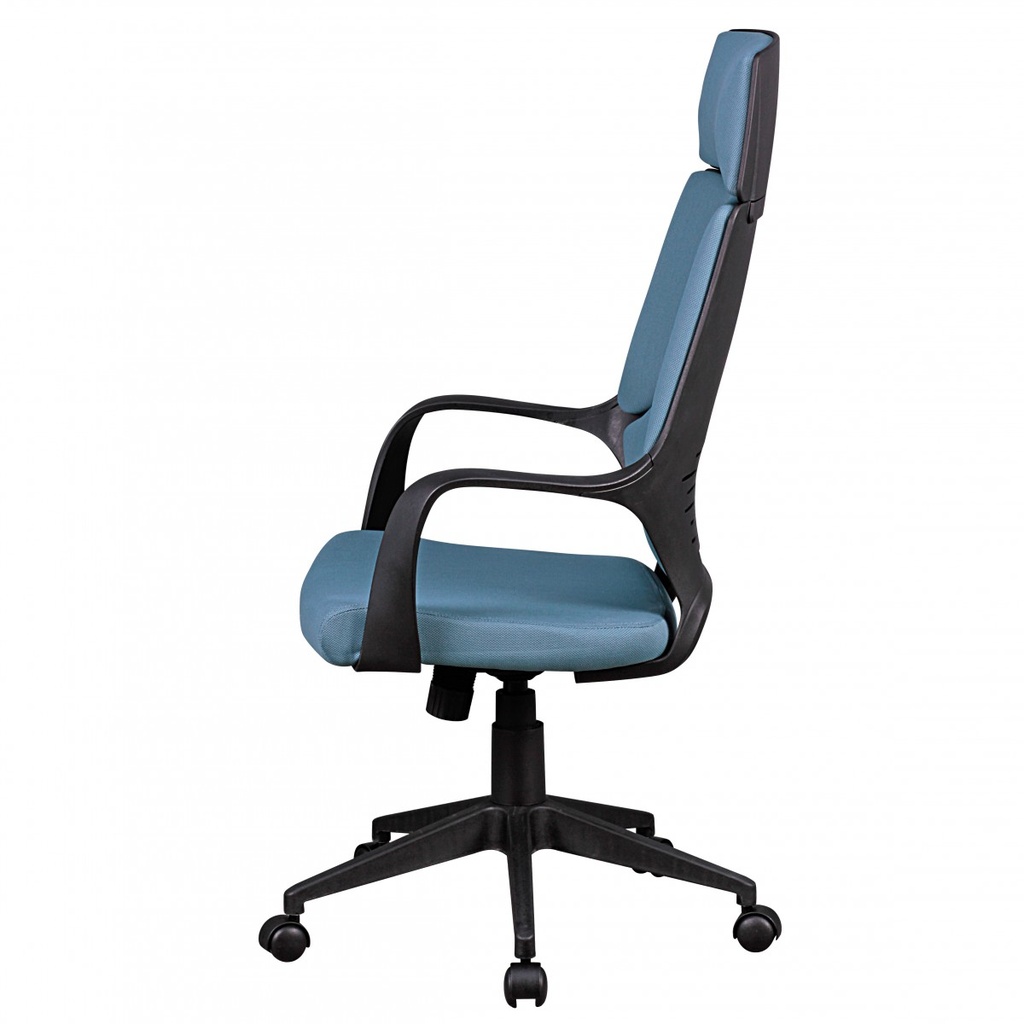 Chaise de bureau Techline revêtement en tissu bleu_03