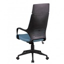 Chaise de bureau Techline revêtement en tissu bleu_04