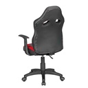 Chaise de bureau enfant SPEEDY rouge/gris pour enfants à partir de 8 ans avec dossier et roulettes pour sols durs_05