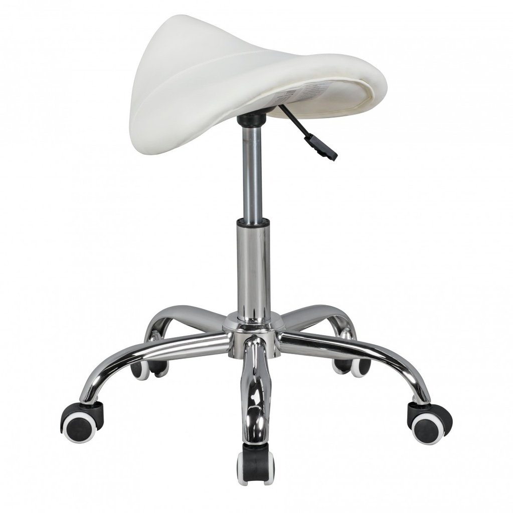 Tabouret selle Curve blanc réglable en hauteur_04