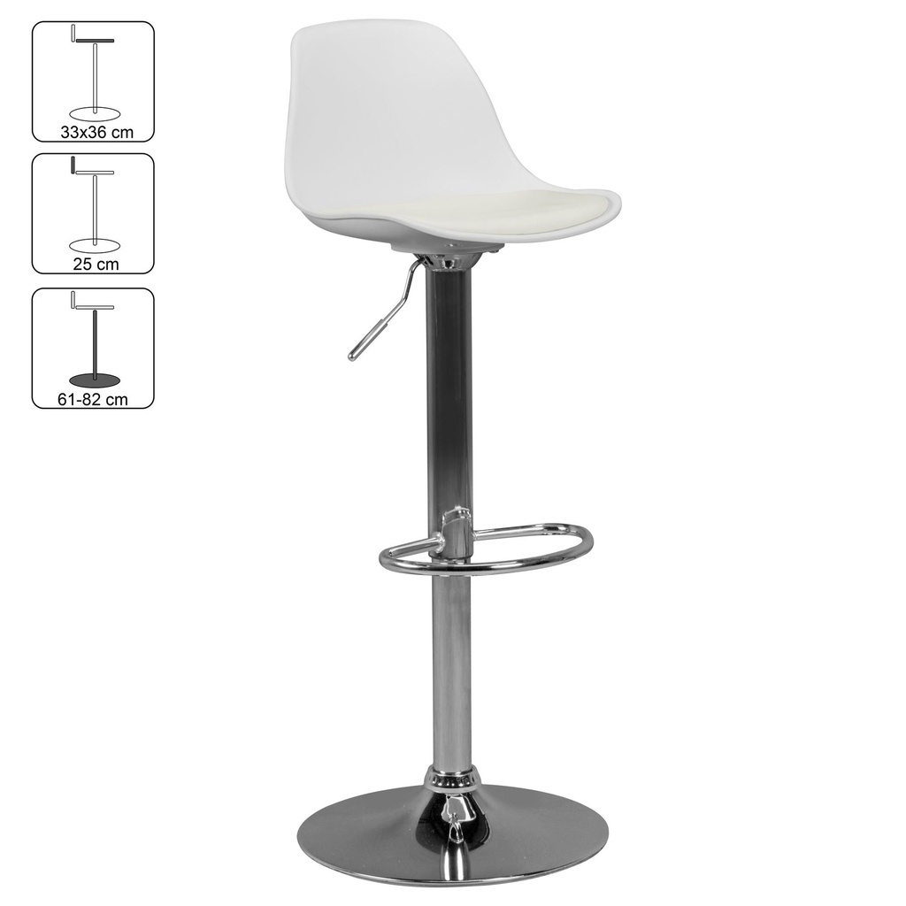 Corsica tabouret de bar simili cuir blanc_02