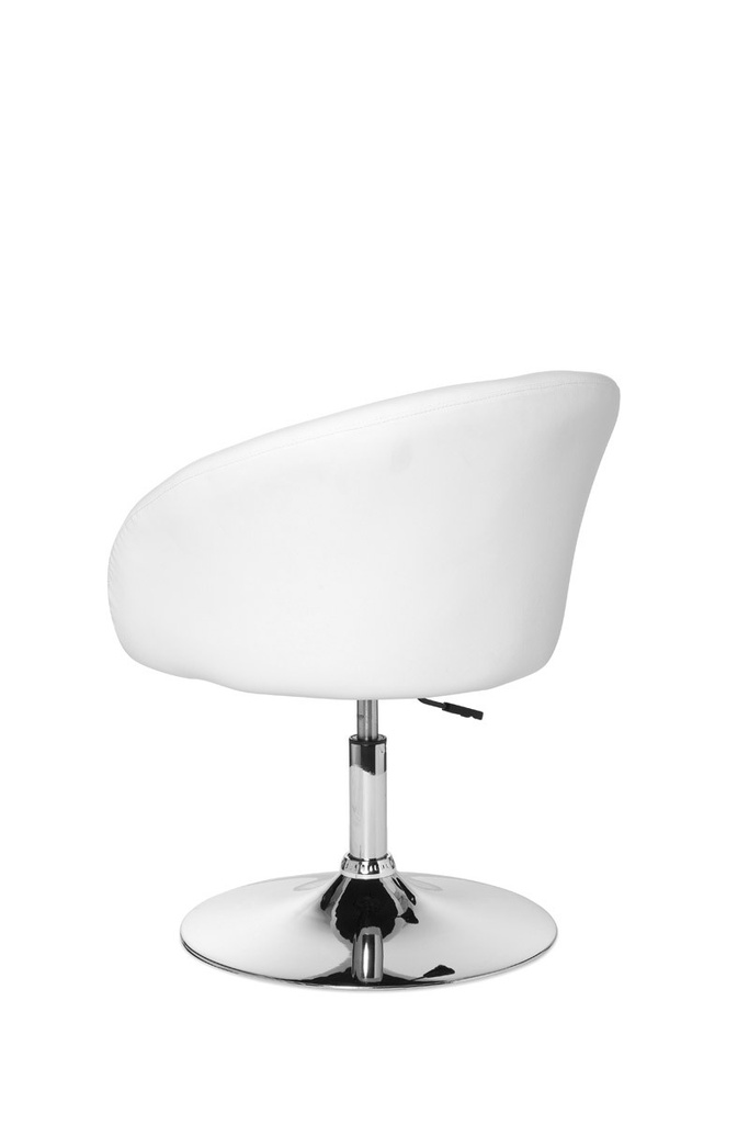 Fauteuil de Relaxation Design Simili Cuir Blanc_04