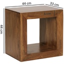 Étagère sur pied MUMBAI en bois de Sesham massif 44 cm de haut, étagère design en bois produit naturel_03