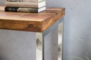 Table console GUNA, console en bois massif de Sesham avec pieds en métal_06