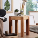 Table d'appoint MUMBAI en bois d'acacia massif 35 x 35 cm, design style maison de campagne marron foncé_01