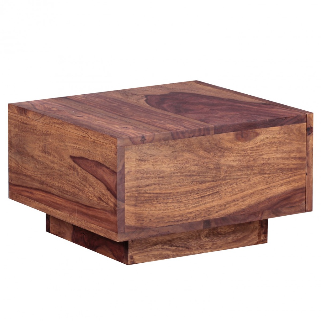 Design table de chevet MUMBAI bois massif de Sheesham 40x40x25 cm avec tiroir_07