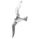 Décoration Murale Mouette S en Aluminium Poli Figurine décorative 30 cm Statue Sculpture Petit Aluminium Unique Moderne Maritime WL1.917_05