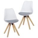 Wohnling, lot de 2 chaises de salle à manger rétro Lima, blanc/gris_01