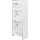 BELLA armoire à chaussures avec 3 compartiments rabattables, 125 cm, pour 18 paires_07