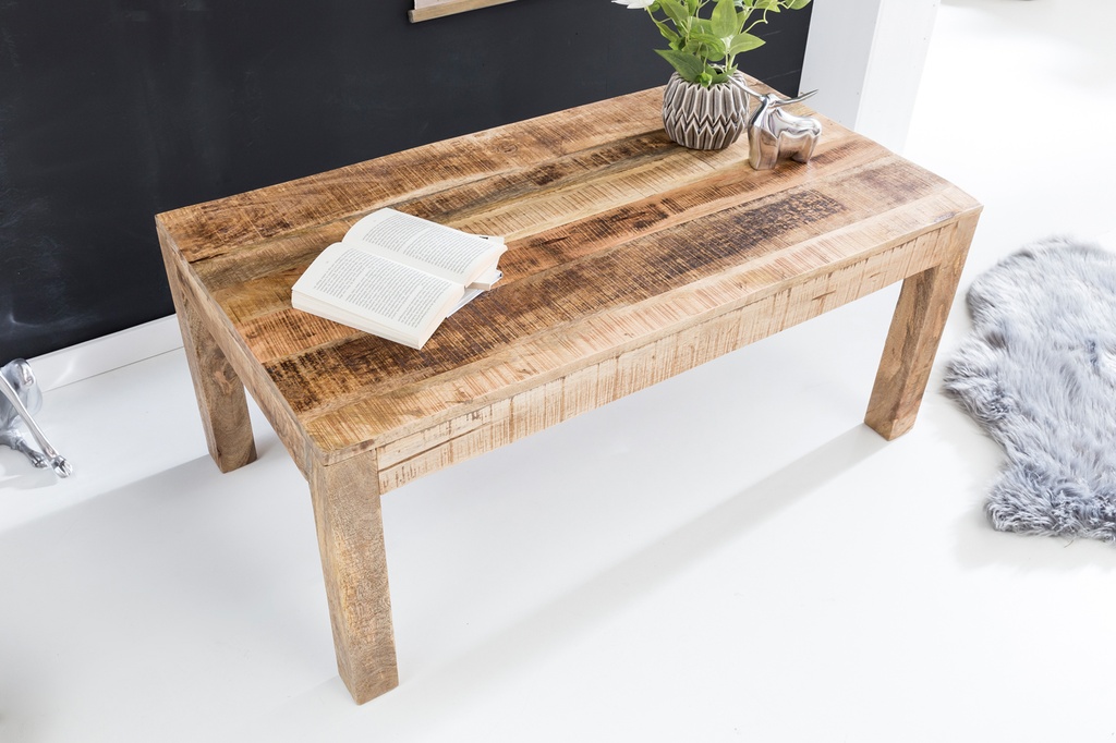 Table basse RUSTICA 110 x 60 x 47 cm bois de manguier naturel massif_04