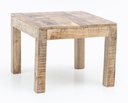 Table basse RUSTICA 60 x 60 x 47 cm bois de manguier naturel massif_08