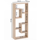 Étagère murale ROSALIE Sonoma 36x90x13,5 cm étagère suspendue design en bois moderne_03