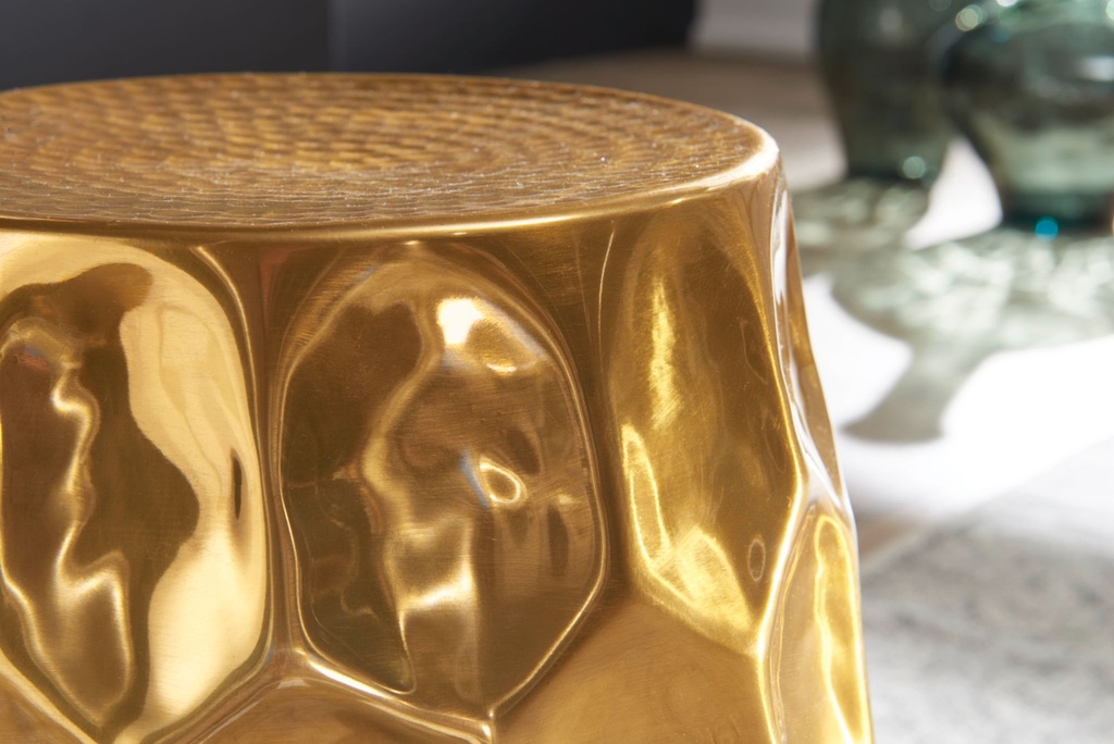 Table d'appoint JADA 30x47x30cm aluminium or oriental rond_05