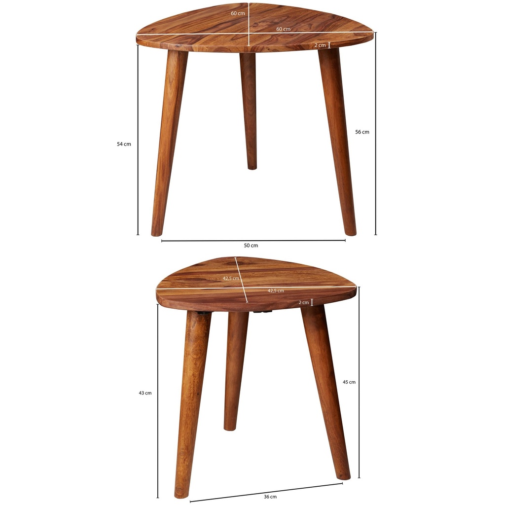 Design Lot de 2 petites tables gigognes en bois massif Sheesham WL5.574_03