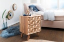 Console de nuit REWA 44x61x35cm bois d'acacia massif_02