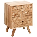 Console de nuit REWA 44x61x35cm bois d'acacia massif_06