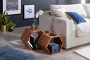 Set de 2 tables d'appoint KASA design en bois massif Sheesham_02