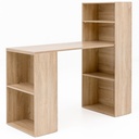 Bureau avec étagère 120 x 120 x 53 cm Bois Sonoma moderne_08