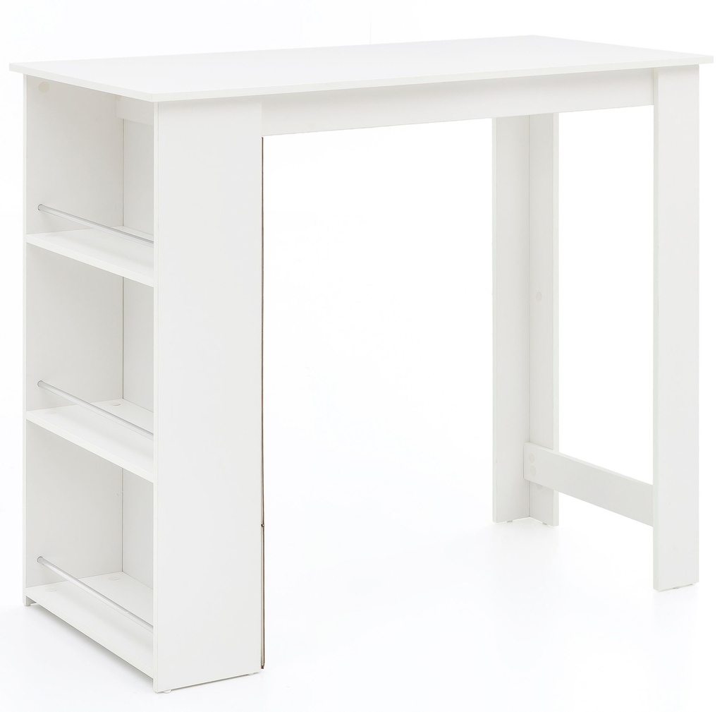 Table de bar blanc 120 x 107,5 x 60 cm bois_09