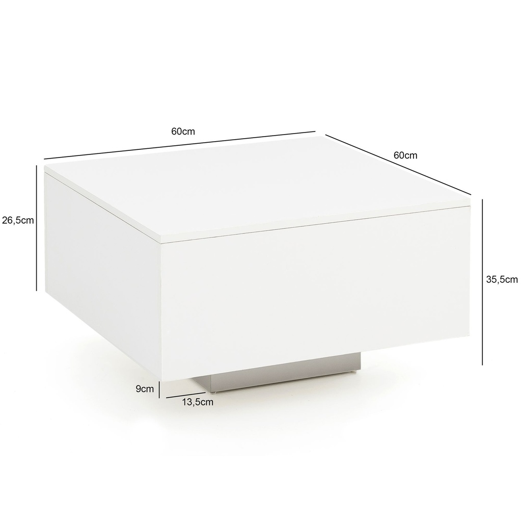 Table basse bois 60 x 60 x 35,5 cm aggloméré_03