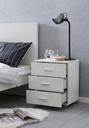 Design console de nuit blanc 45x54x34cm bois_04