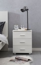 Design console de nuit blanc 45x54x34cm bois_05