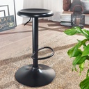 Tabouret de bar tabouret noir sans dossier 58 - 79 cm, métal 100 kg_01