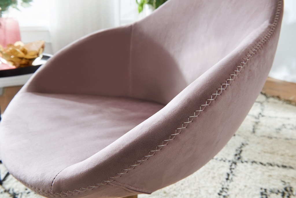 Chaise longue SARIN velours rose / or 70x79x70 cm design_05