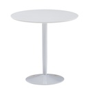 Table à manger ronde 75x75x74 cm petite table de cuisine blanc brillant, table de salle à manger ronde pour 2 personnes, table de petit-déjeuner cuisine moderne_06