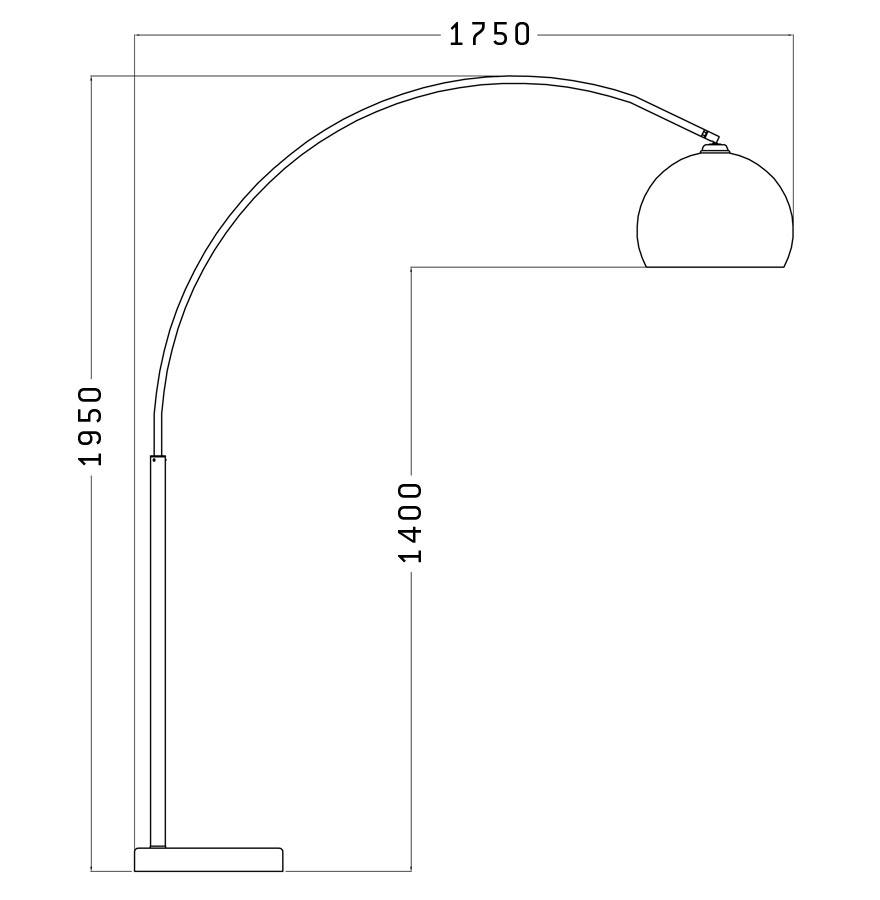 Lampe de sol design Loft xl-12