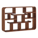 Étagère murale 80 x 55 x 15 cm en bois massif Sheesham Étagère suspendue moderne flottante Grand design Étagère flottante Étagère suspendue Salon WL6.529