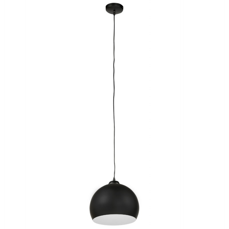 Suspension ronde noire Sunny