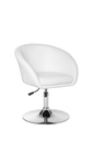 Fauteuil de Relaxation Design Simili Cuir Blanc