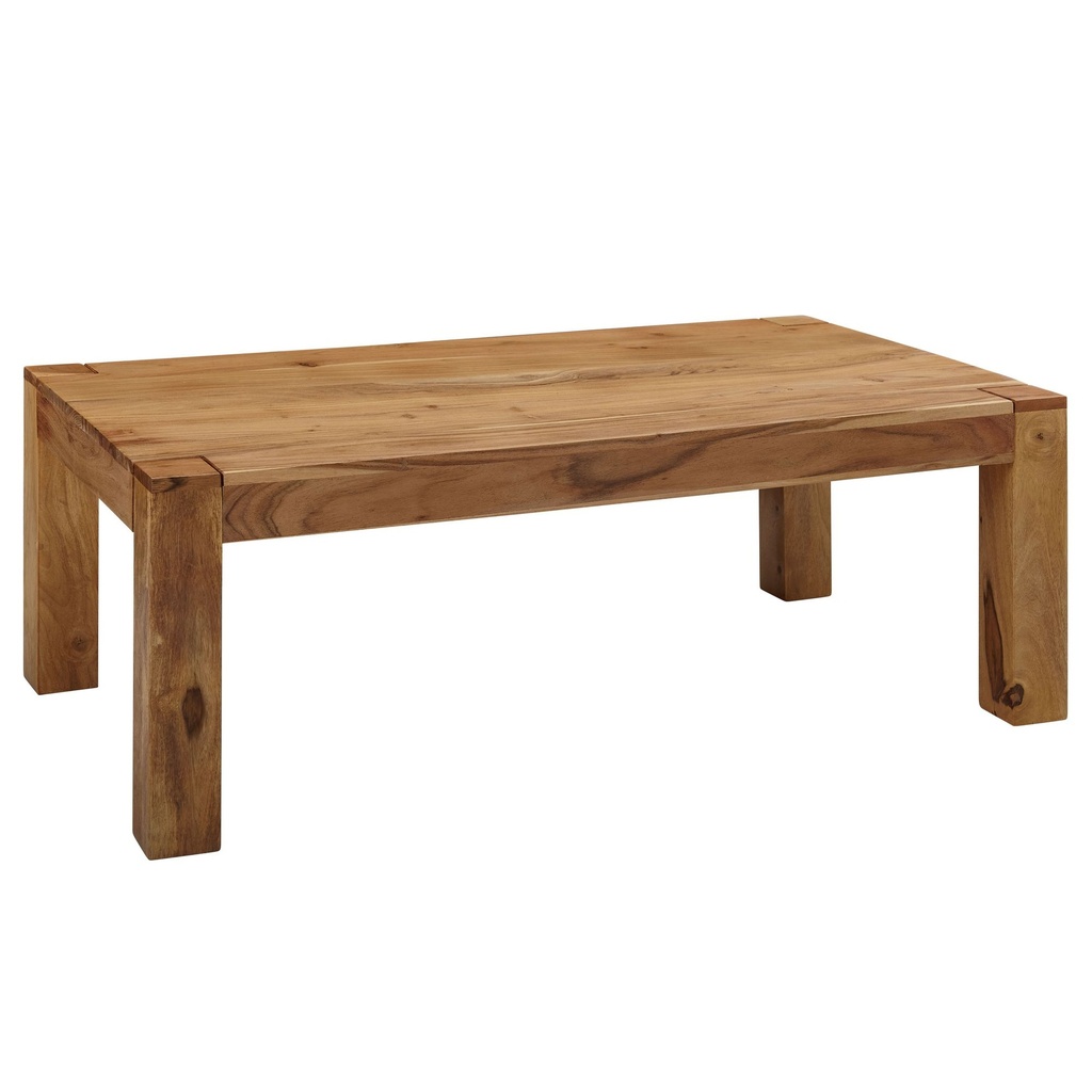 Table basse MUMBAI bois d'acacia massif 110 cm de large design produit naturel style maison de campagne