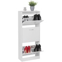 BELLA armoire à chaussures avec 3 compartiments rabattables, 125 cm, pour 18 paires