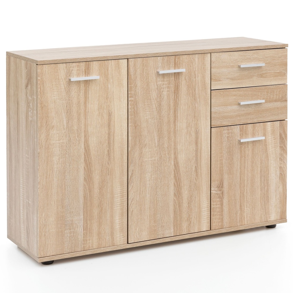 Commode avec portes et tiroirs 107x79x35 cm bois Sonoma