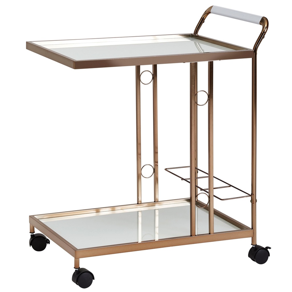 Design chariot de service or 67x80x45 cm