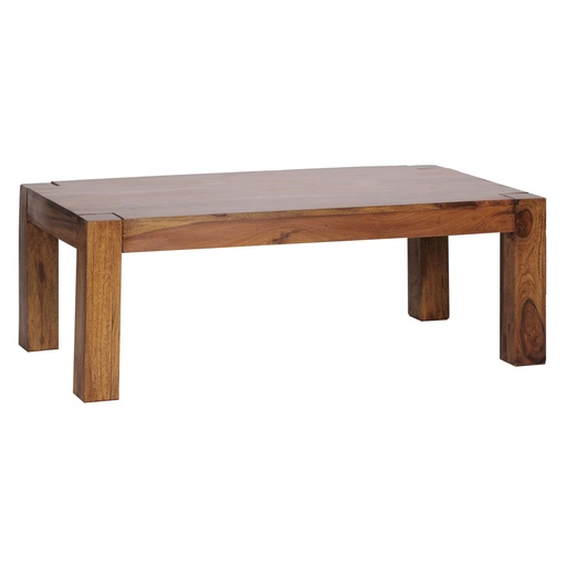 [A09550] Table basse MUMBAI en bois de Sesham massif 110 cm de large design style maison de campagne marron foncé