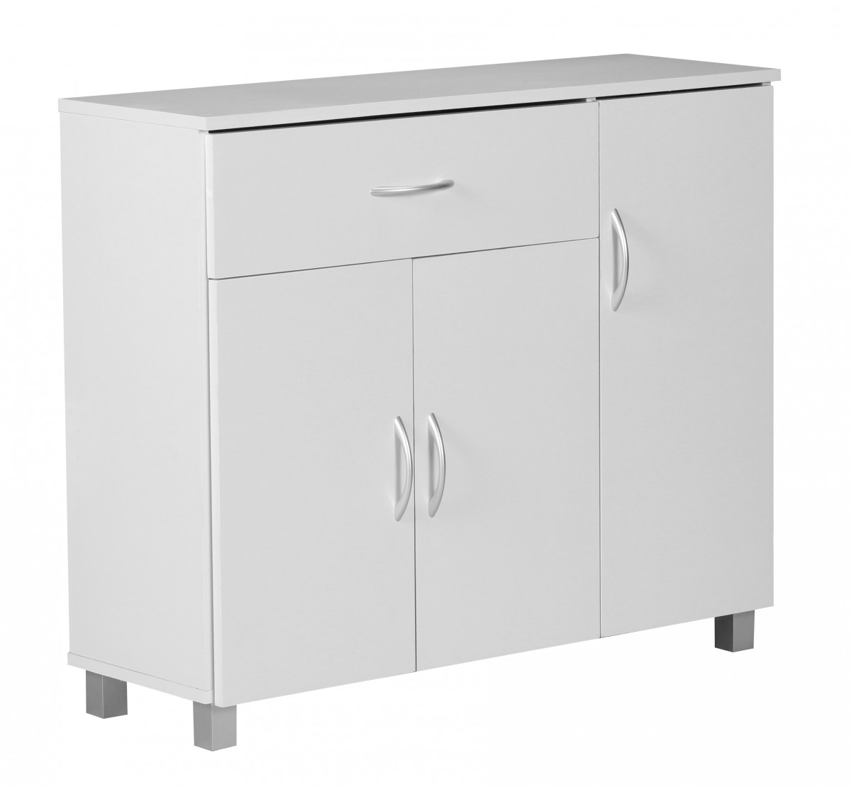 [A09588] Buffet design JARRY 90 x 75 x 30 cm blanc