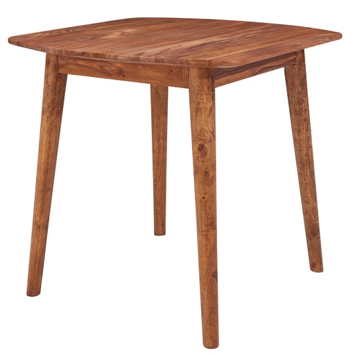 [A09851] Table de salle à manger Sheesham 80x78x80 cm bois massif