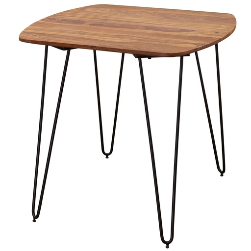[A09869] Table de salle à manger KELA 80x80x76 cm en bois de Sesham massif