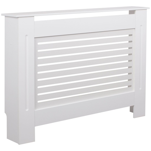 [A09910] Design Cache-radiateur laqué blanc mat 112x82x19 cm