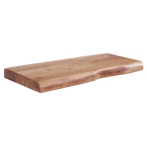 [A10184] Étagère murale avec bord d'arbre en bois d'acacia massif 40 cm, étagère murale flottante design, étagère en bois naturel, étagère suspendue de style maison de campagne